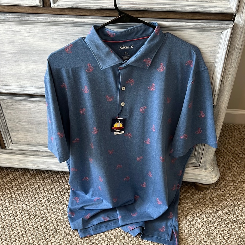 Johnnie-O flamingo pool raft polo